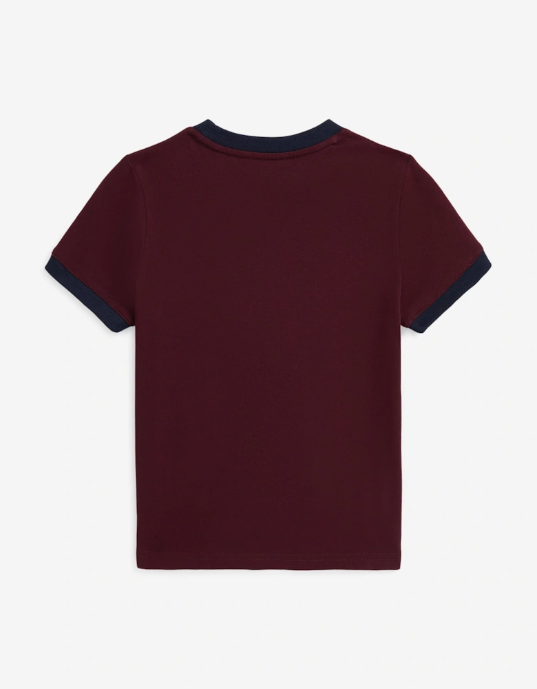 Boys Polo Bear T-Shirt in Red