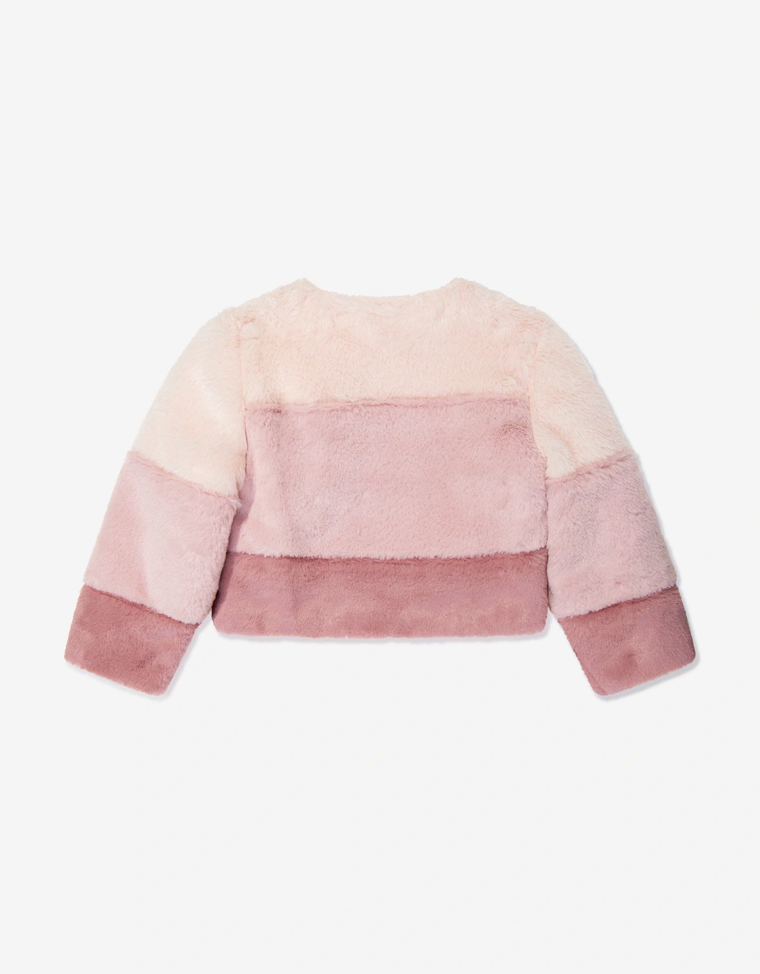 Girls Faux Fur Jacket in Multicolour