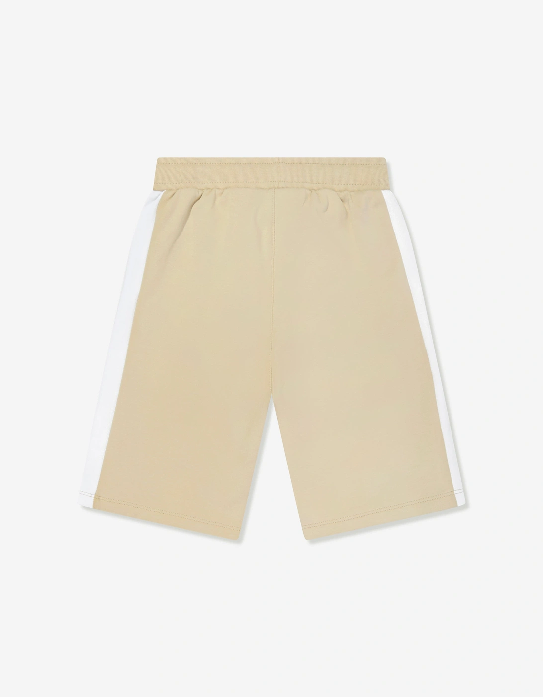 Boys Logo Bermuda Shorts in Beige
