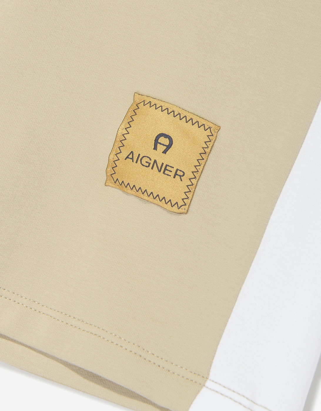 Boys Logo Bermuda Shorts in Beige