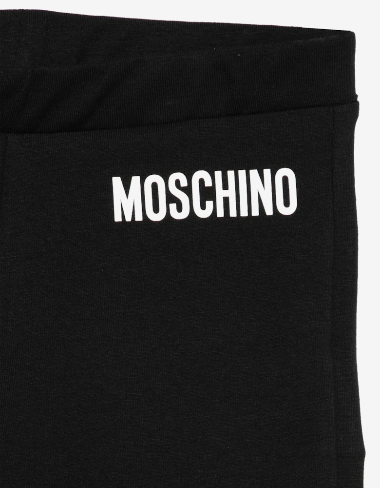 Girls Bell Bottom Joggers in Black