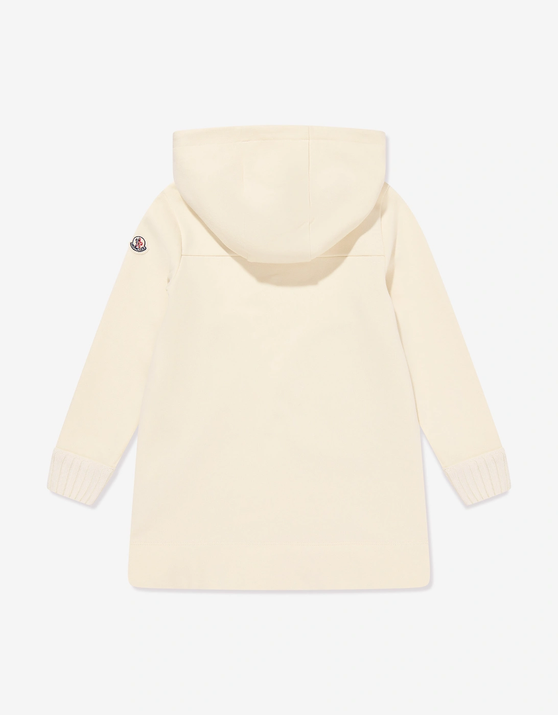 Enfant Girls Hooded Sweater Dress in Ivory