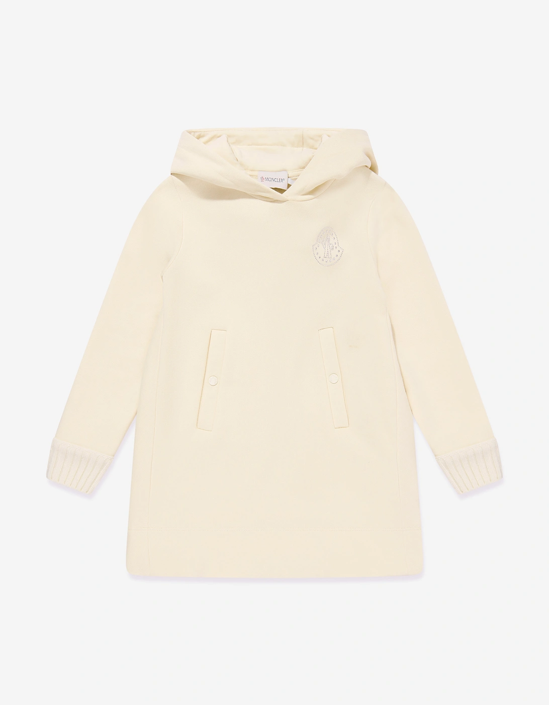 Enfant Girls Hooded Sweater Dress in Ivory, 5 of 4