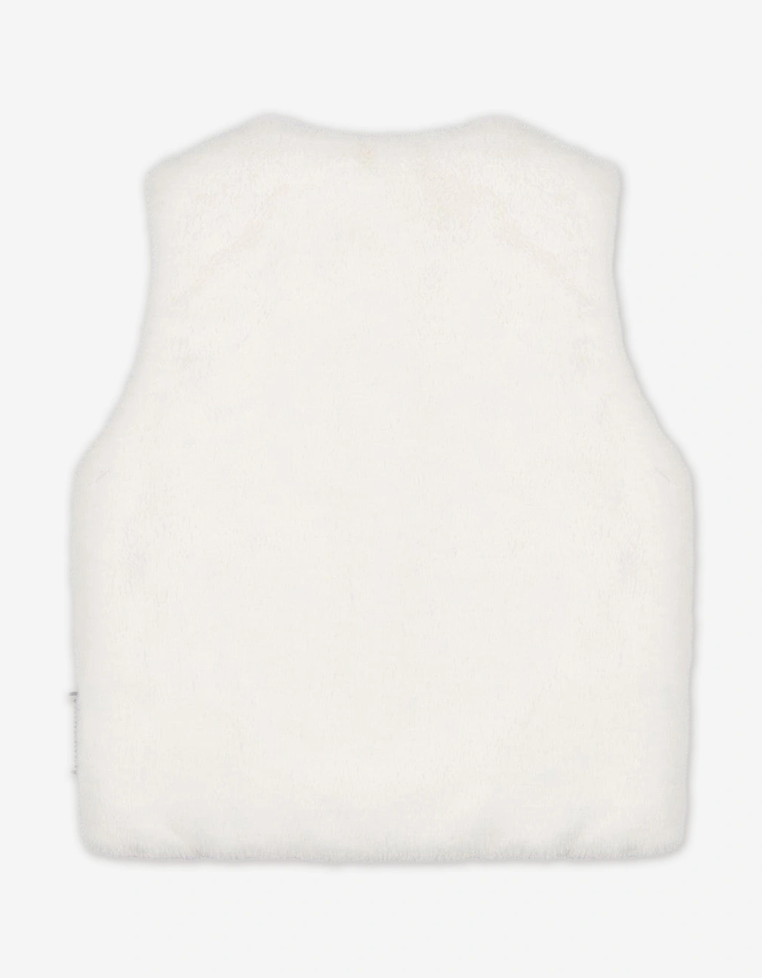 Girls Teddy Fleece Gilet in Ivory