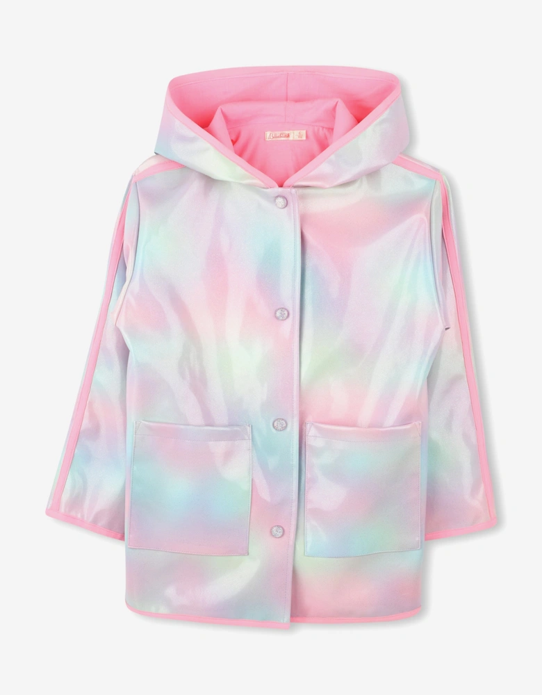 Billieblush Girls Hooded Raincoat in Multicolour