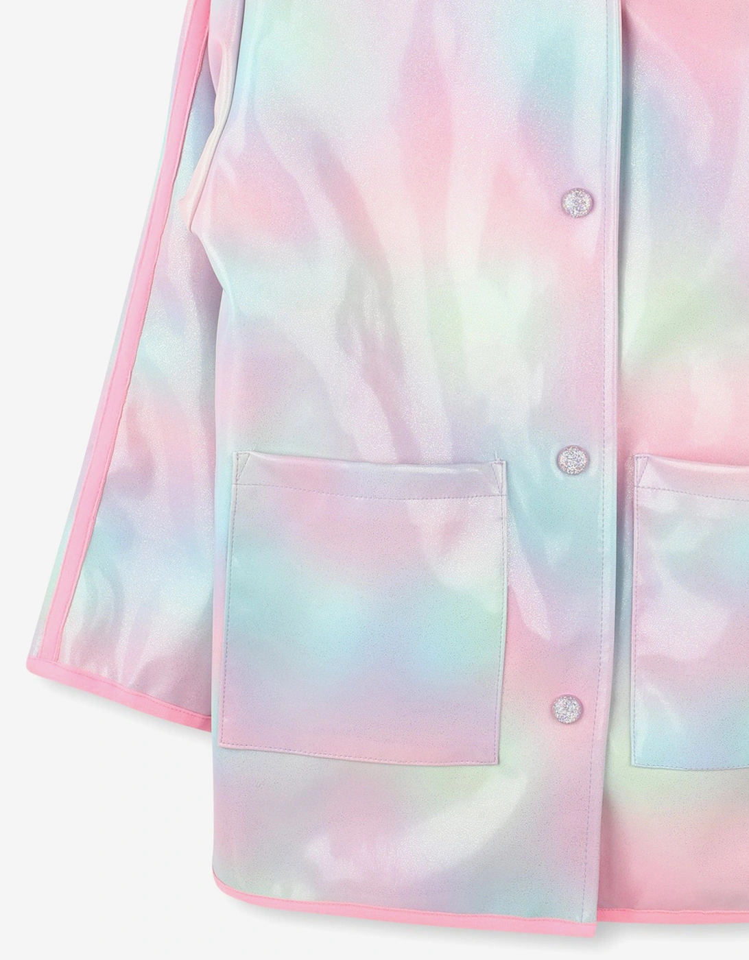 Billieblush Girls Hooded Raincoat in Multicolour