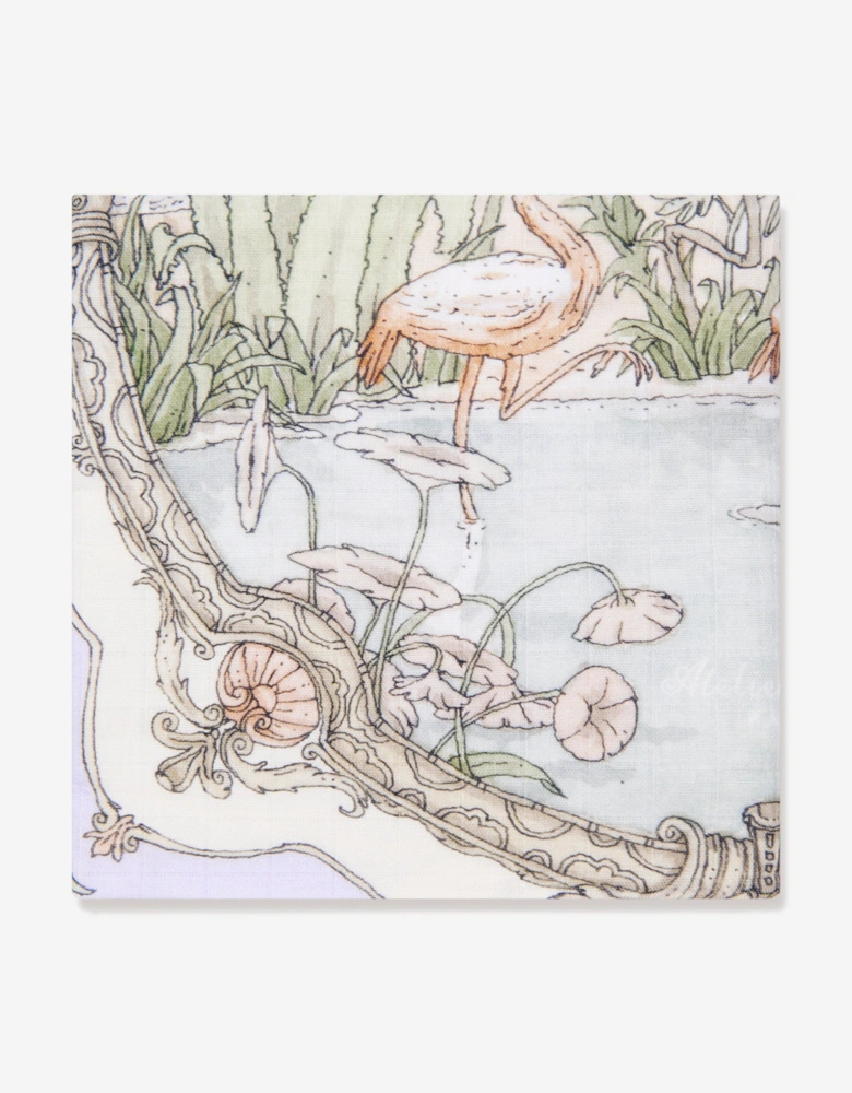 Baby Girls Tapestry Swaddle in Purple (100cm)