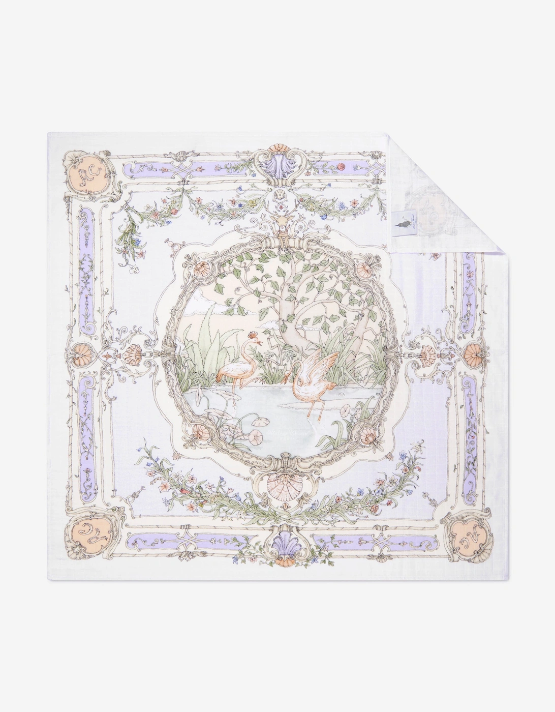 Baby Girls Tapestry Swaddle in Purple (100cm), 8 of 7