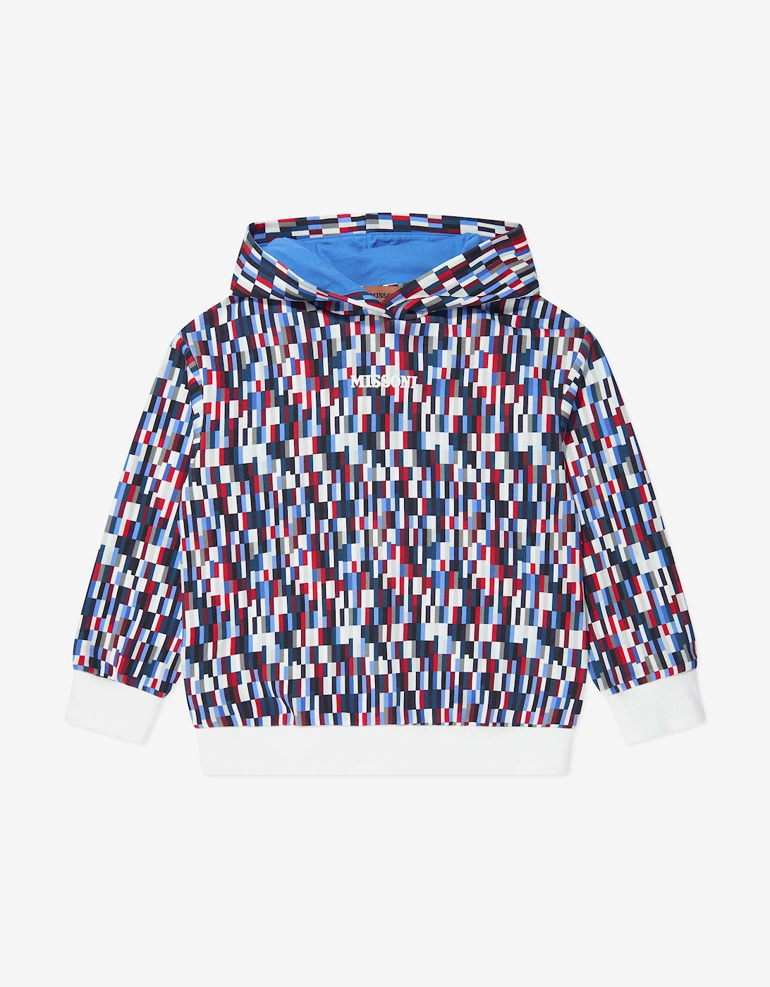 Boys Pixel Print Hoodie in Multicolour, 6 of 5