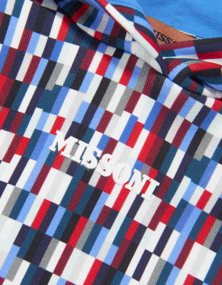 Boys Pixel Print Hoodie in Multicolour