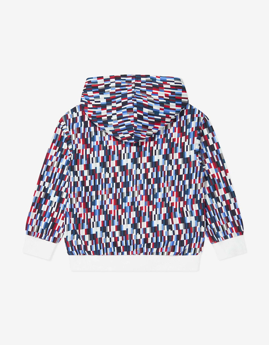 Boys Pixel Print Hoodie in Multicolour