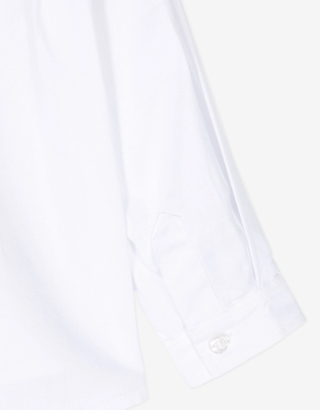 Baby Boys Cotton Shirt in White