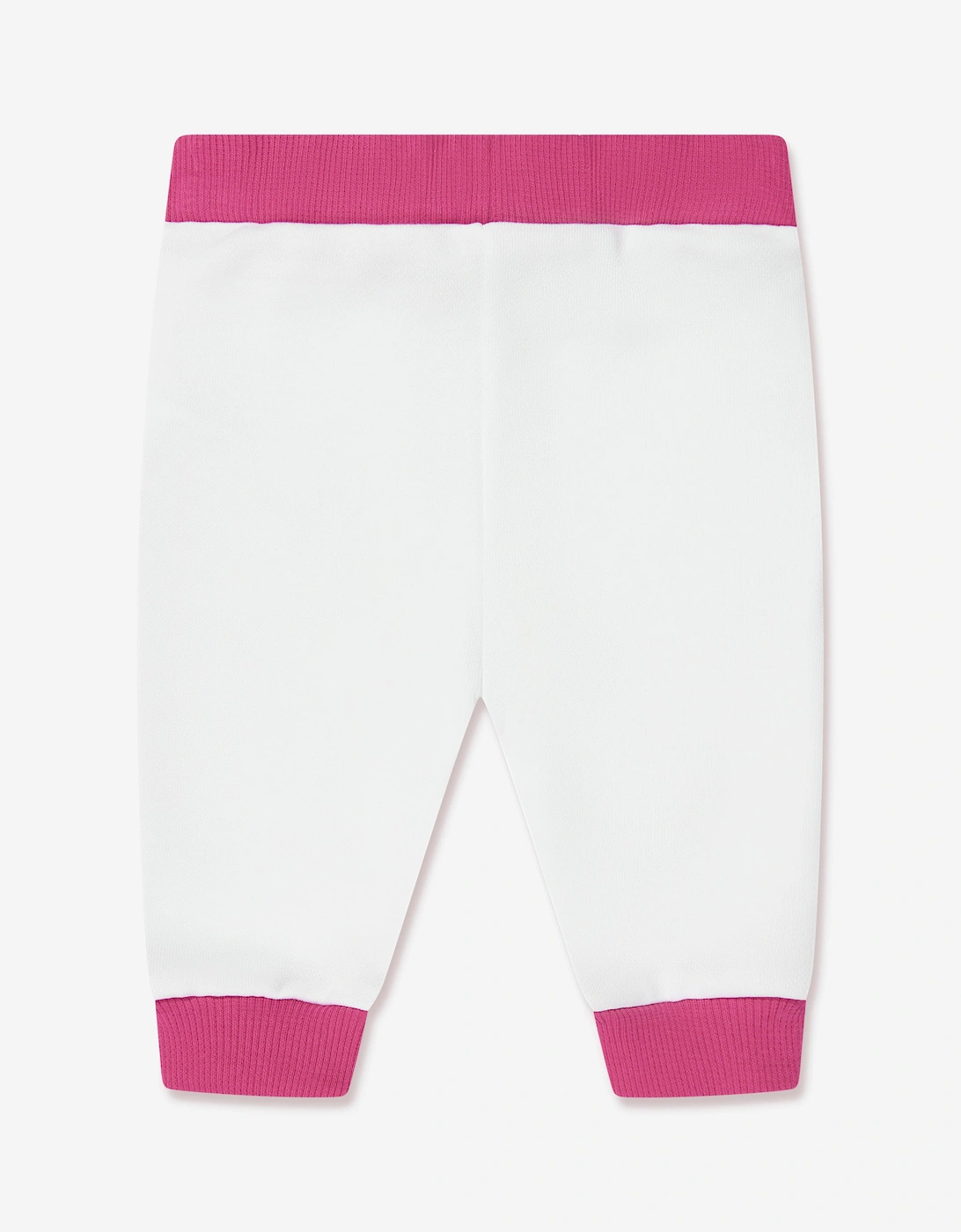 Baby Girls Logo Frill Joggers in White