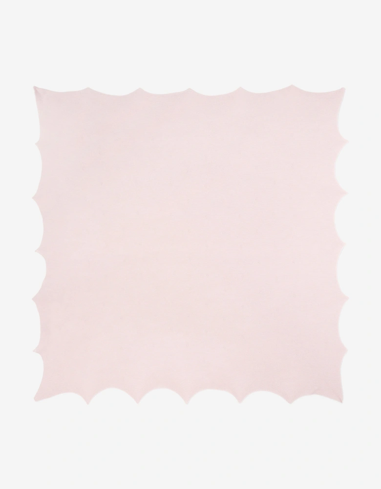Baby Girls Wool Knitted Shawl in Pink (105cm)