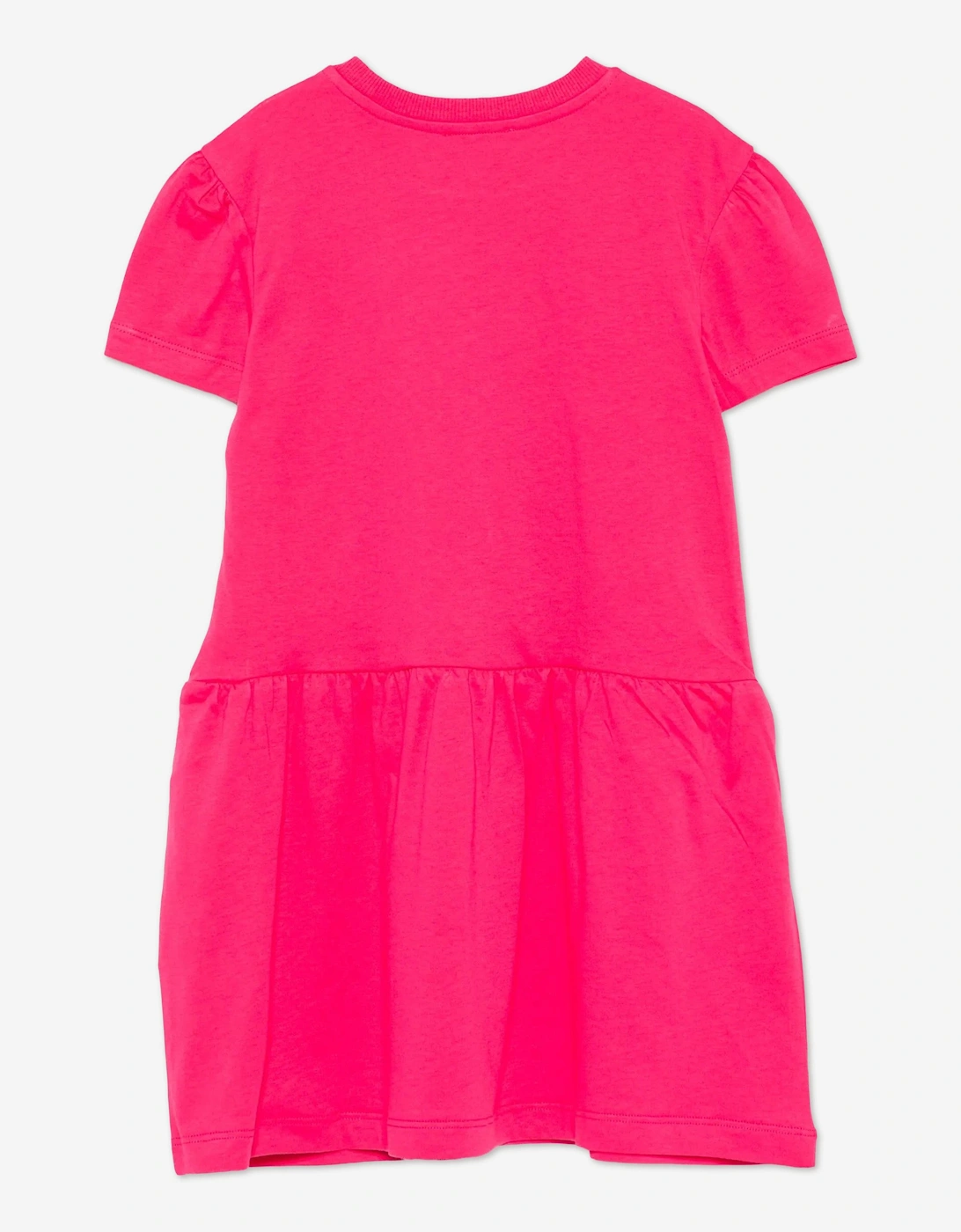 Girls Teddy Bear Logo Dress in Pink