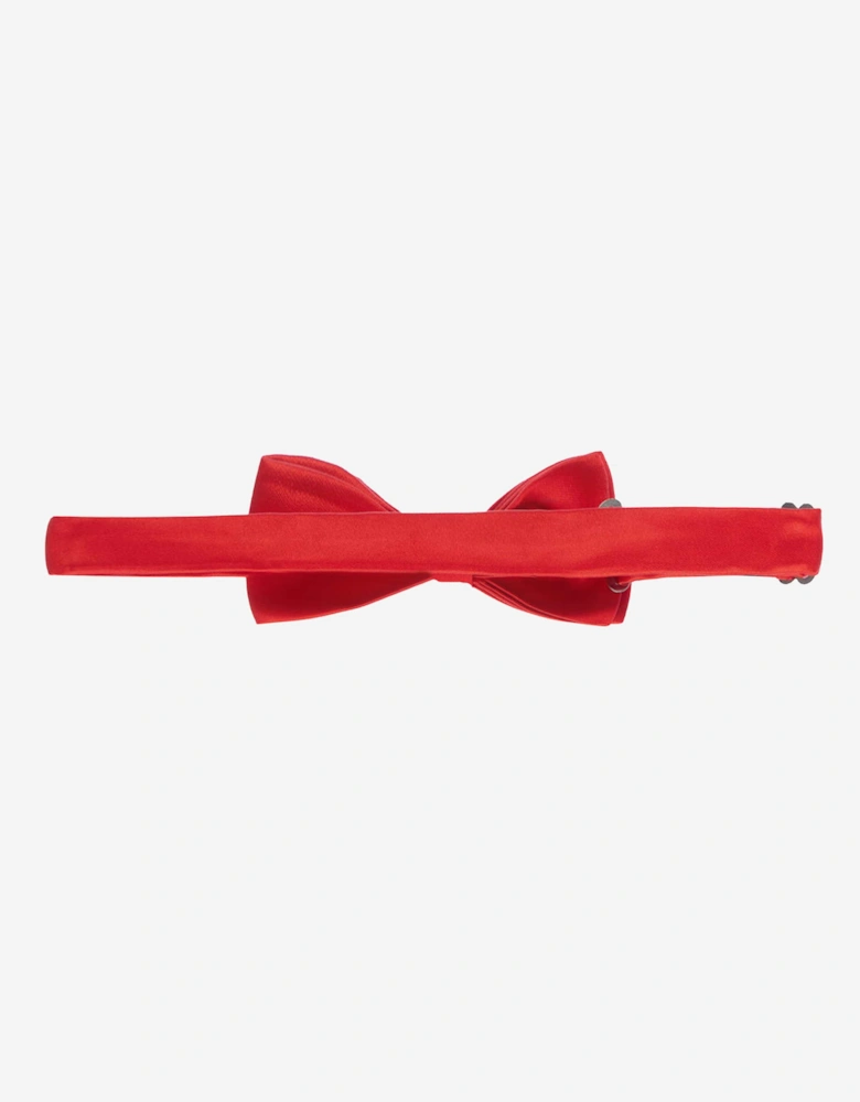 Romano Boys Satin Bow Tie in Red