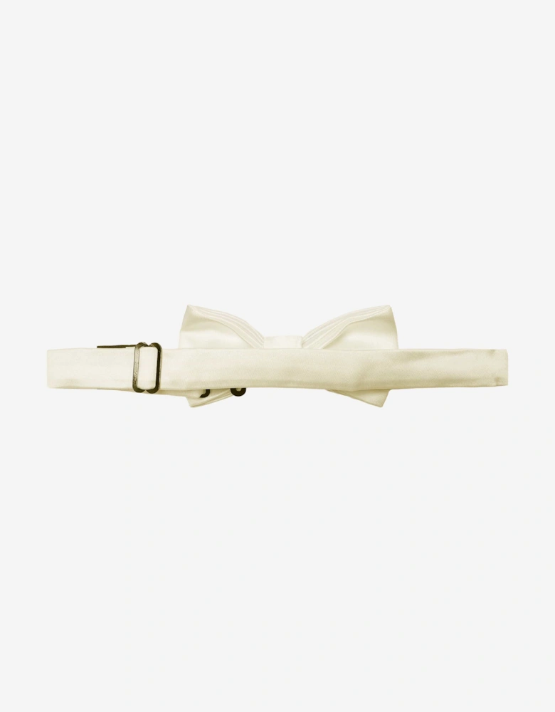 Romano Boys Satin Bow Tie in White