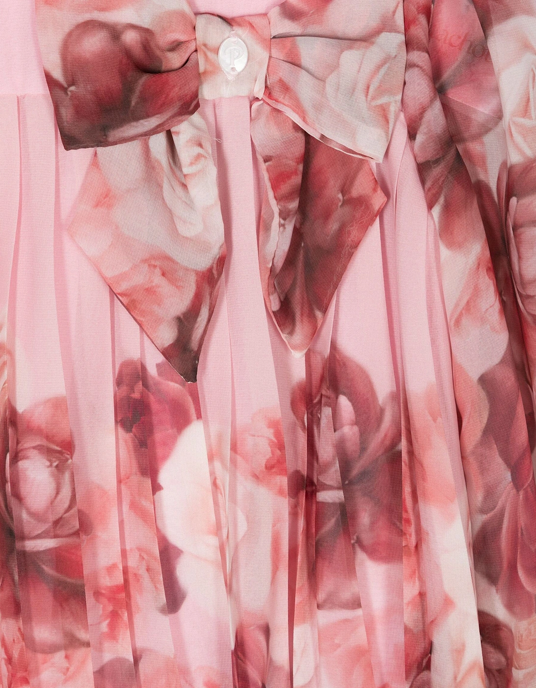 Girls Floral Chiffon Dress in Pink