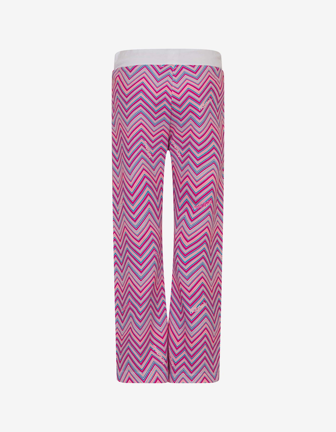 Girls Zigzag Joggers in Pink