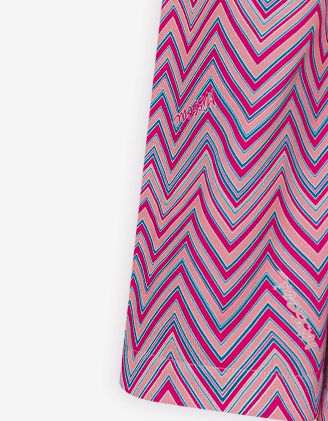 Girls Zigzag Joggers in Pink