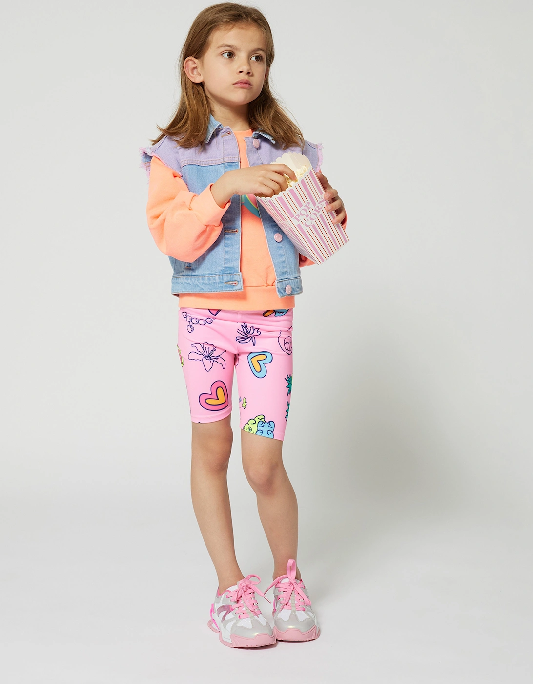 Billieblush Girls Tropical Cycling Shorts in Pink