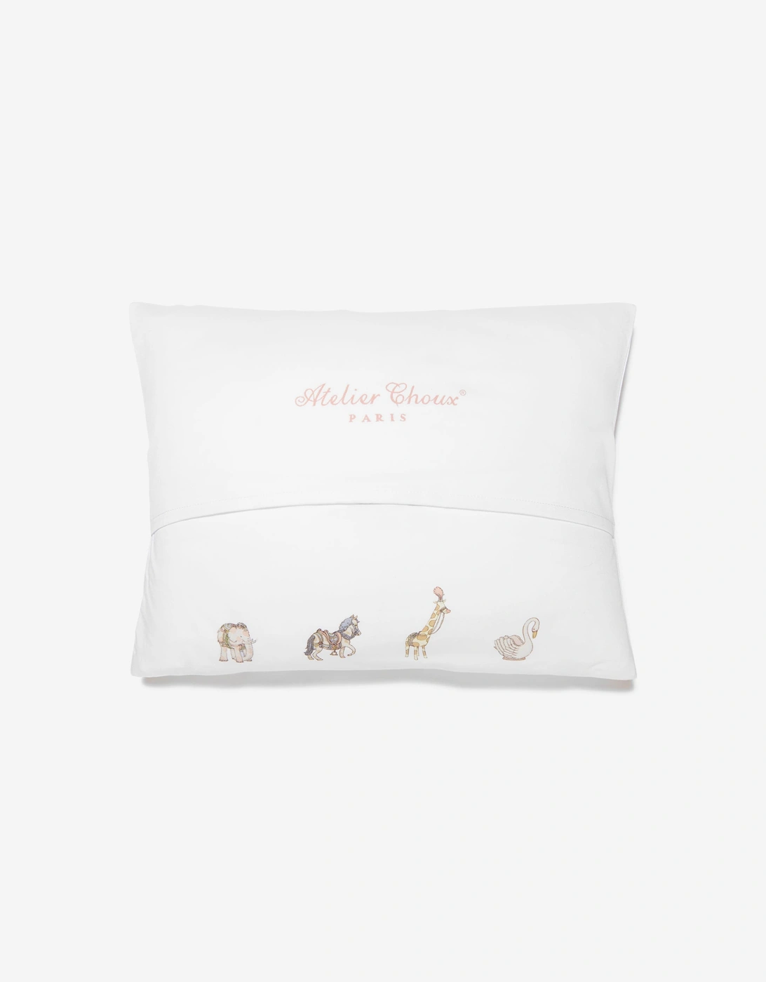 Boys Carousel Satin Cushion in Blue (40 cm x 30 cm)