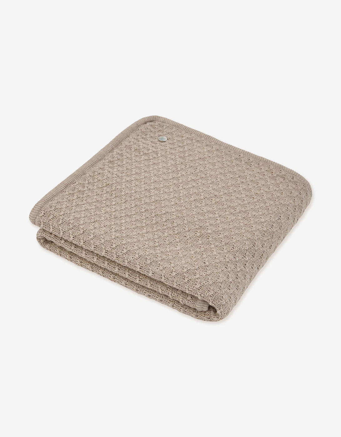 Baby Knitted Blanket in Beige (98cm), 3 of 2