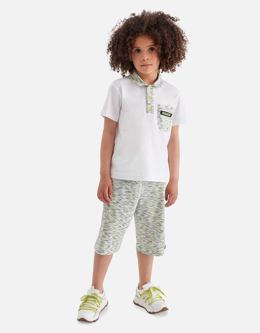 Boys Space Dye Shorts in Green