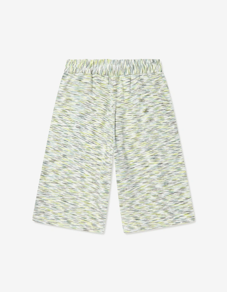 Boys Space Dye Shorts in Green