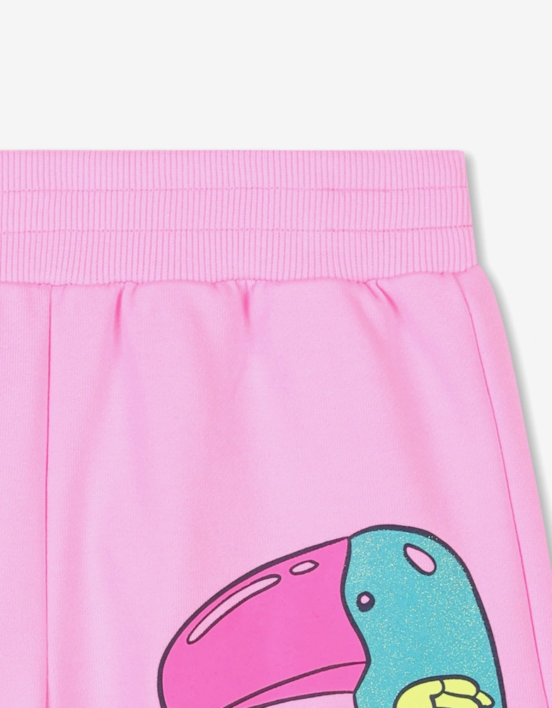 Billieblush Girls Illustrated Shorts in Pink