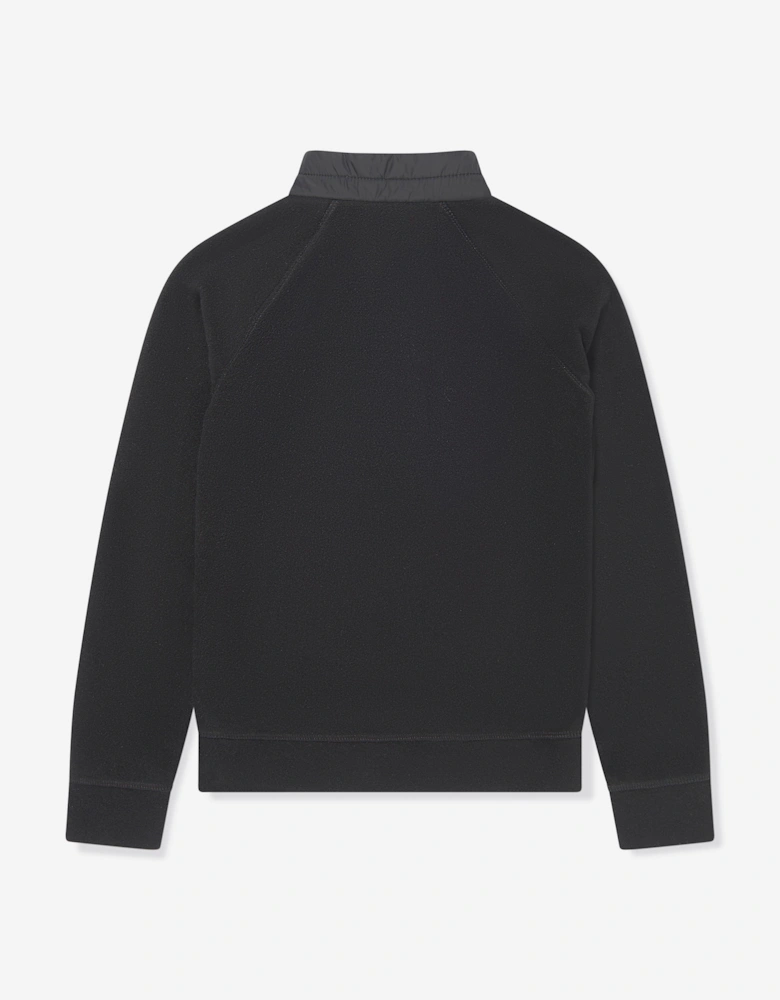 Enfant Kids Grenoble Half Zip Sweatshirt in Black