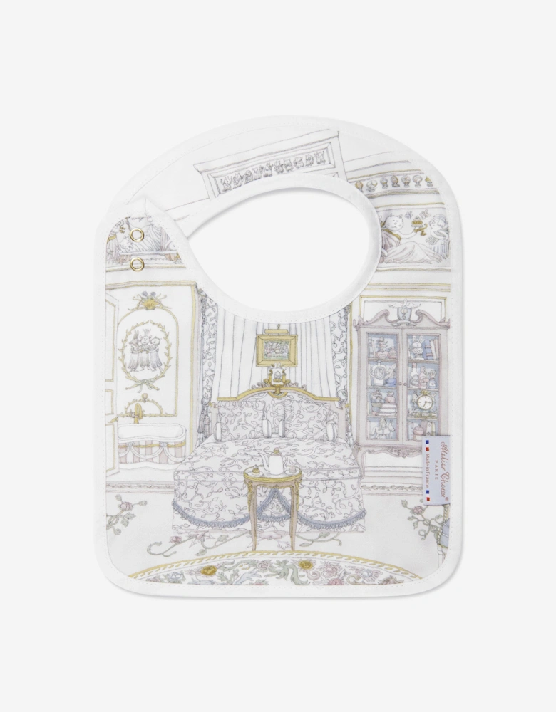 Baby French Bedroom Satin Bib in Multicolour