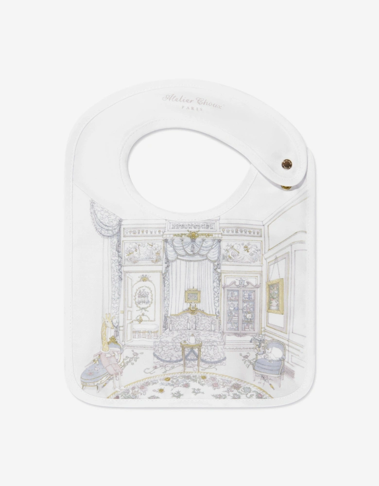 Baby French Bedroom Satin Bib in Multicolour