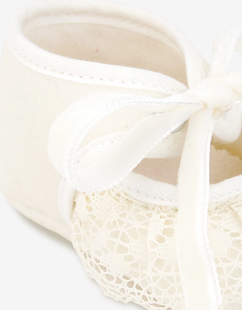 Baby Girls Pre-Walker Shoes in Ivory