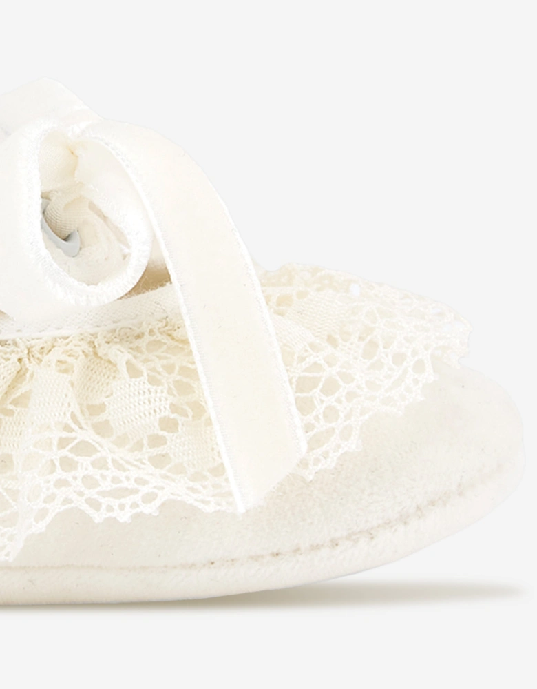 Baby Girls Pre-Walker Shoes in Ivory