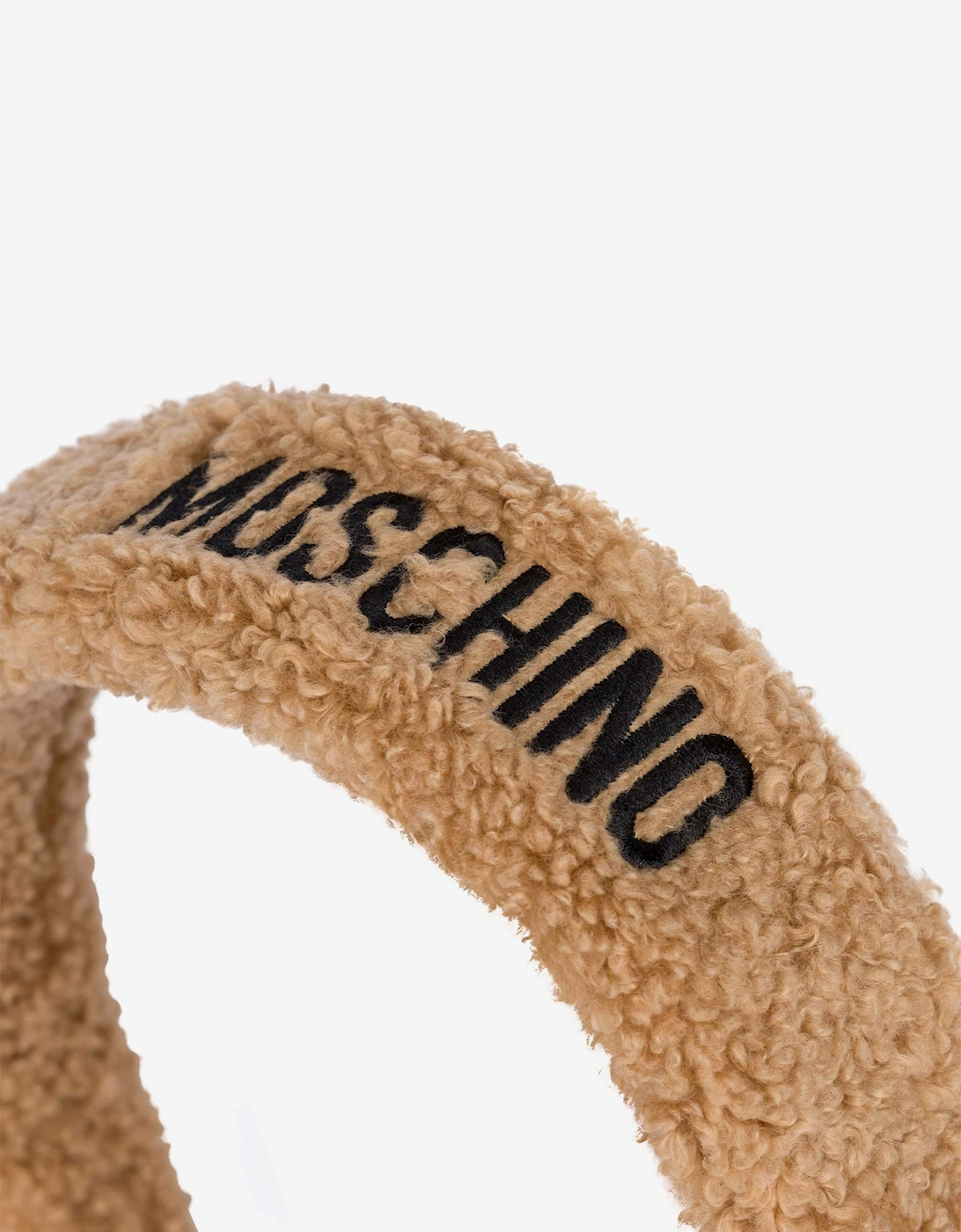 Girls Teddy Fleece Headband in Brown