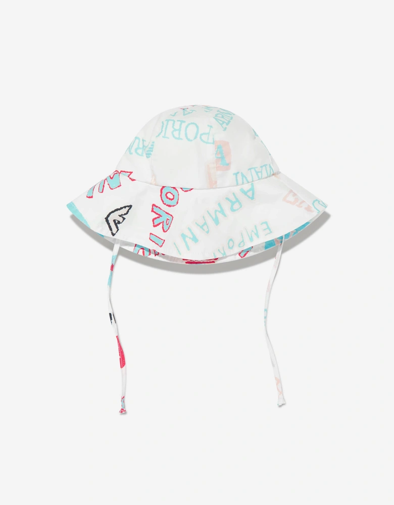 Girls Logo Hat in White