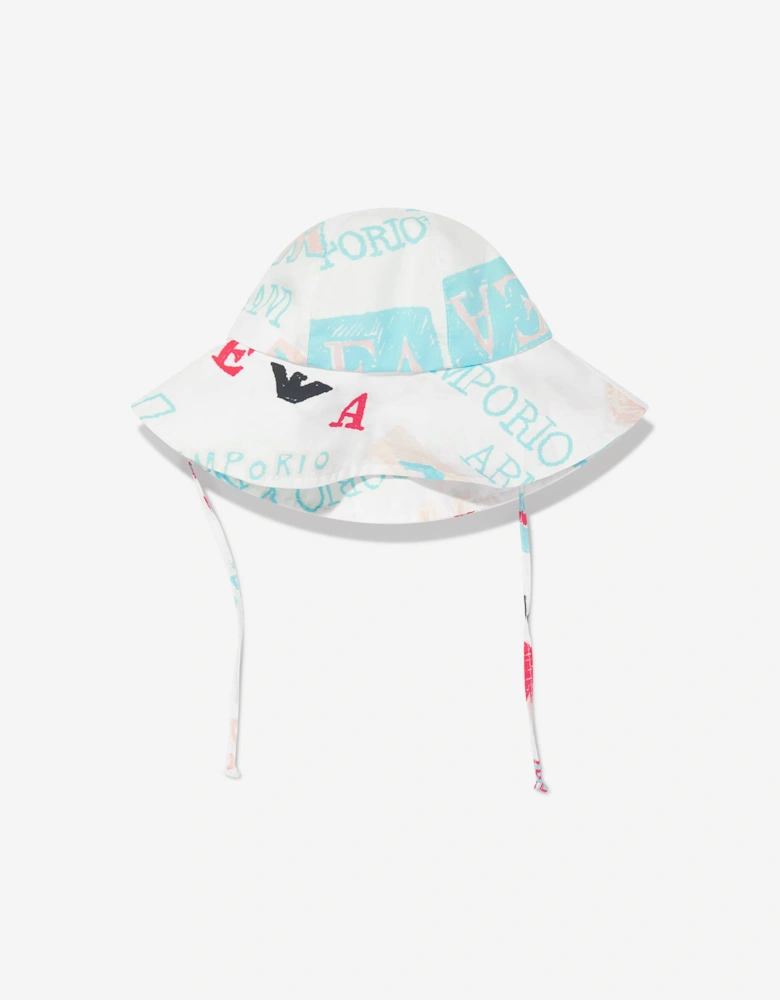 Girls Logo Hat in White