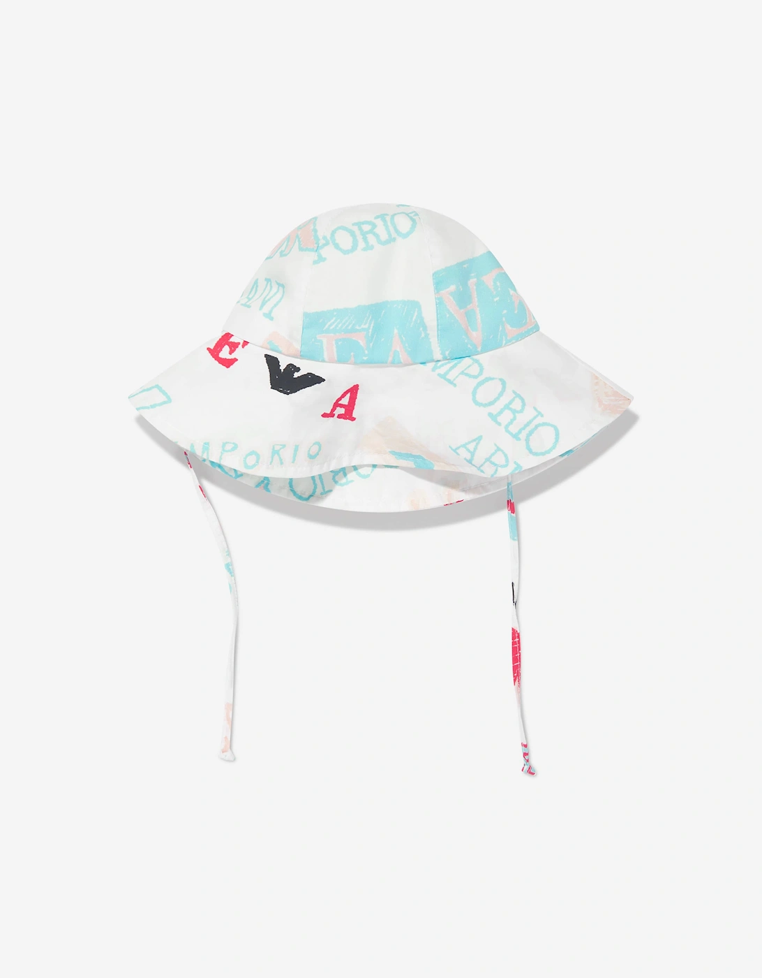 Girls Logo Hat in White, 5 of 4