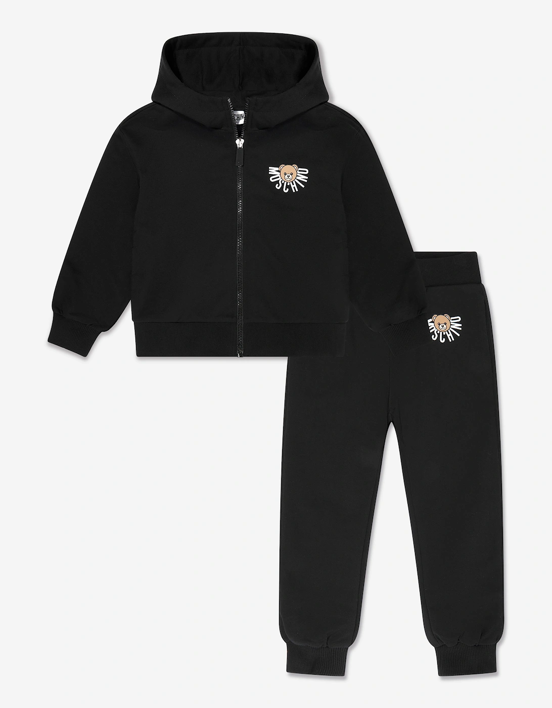 Kids Bear Logo Tracksuit in Black, 5 of 4