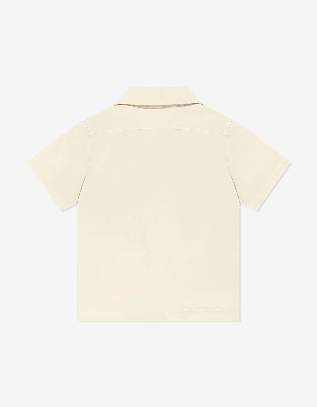 Boys Logo Pocket Shirt in Beige