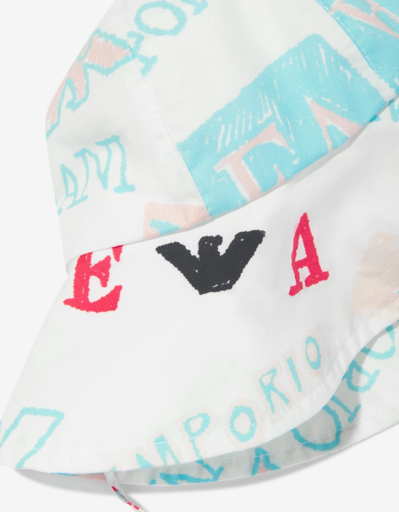Girls Logo Hat in White