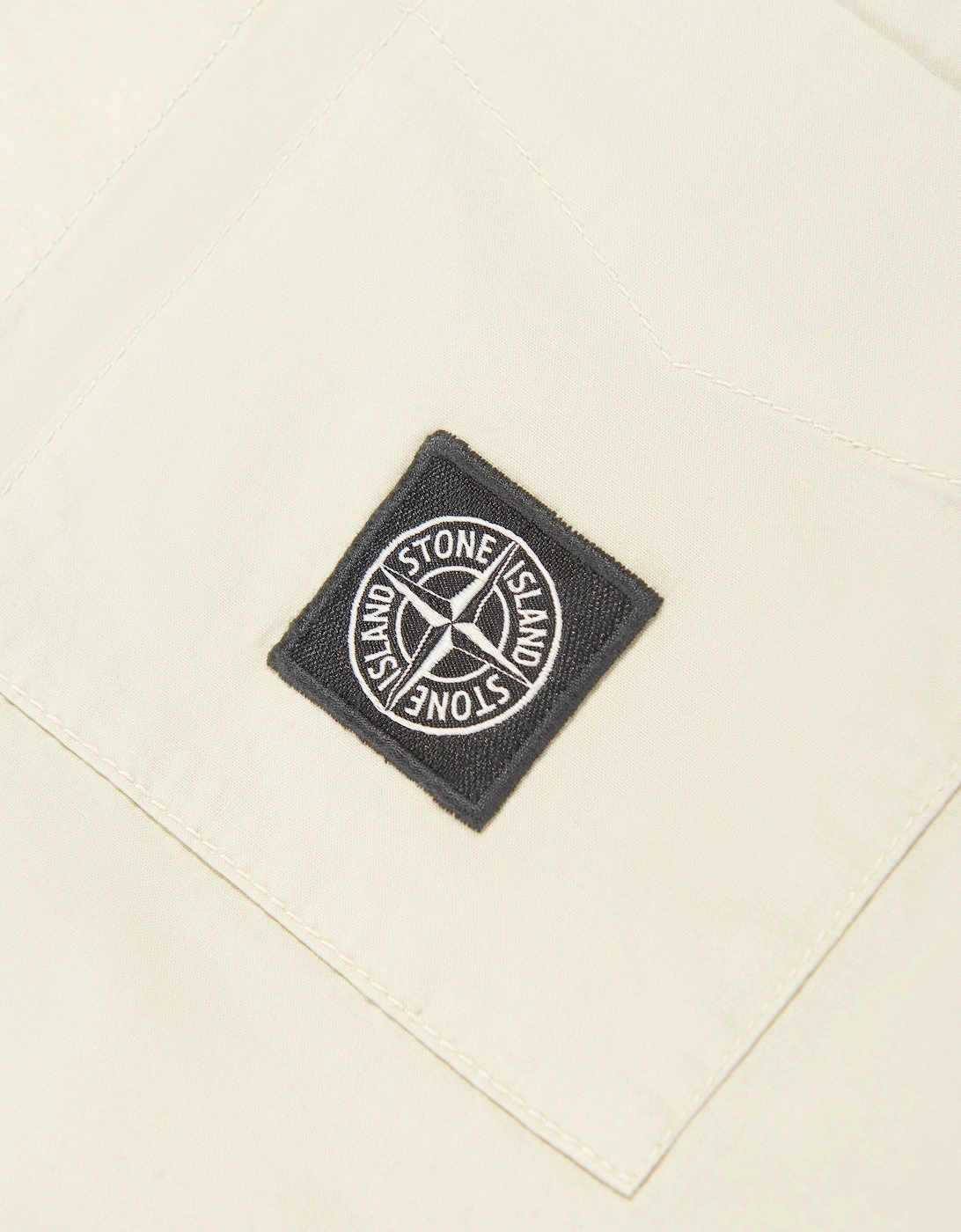 Boys Logo Pocket Shirt in Beige