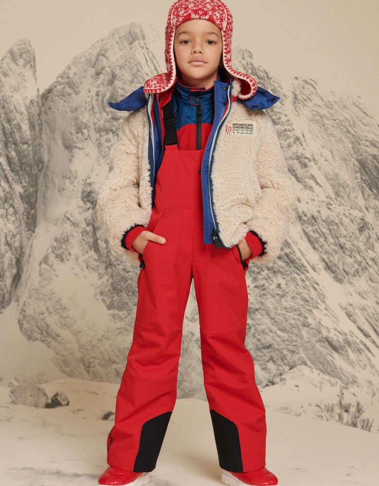 Enfant Boys Grenoble Fleece Zip Up Cardigan in Beige