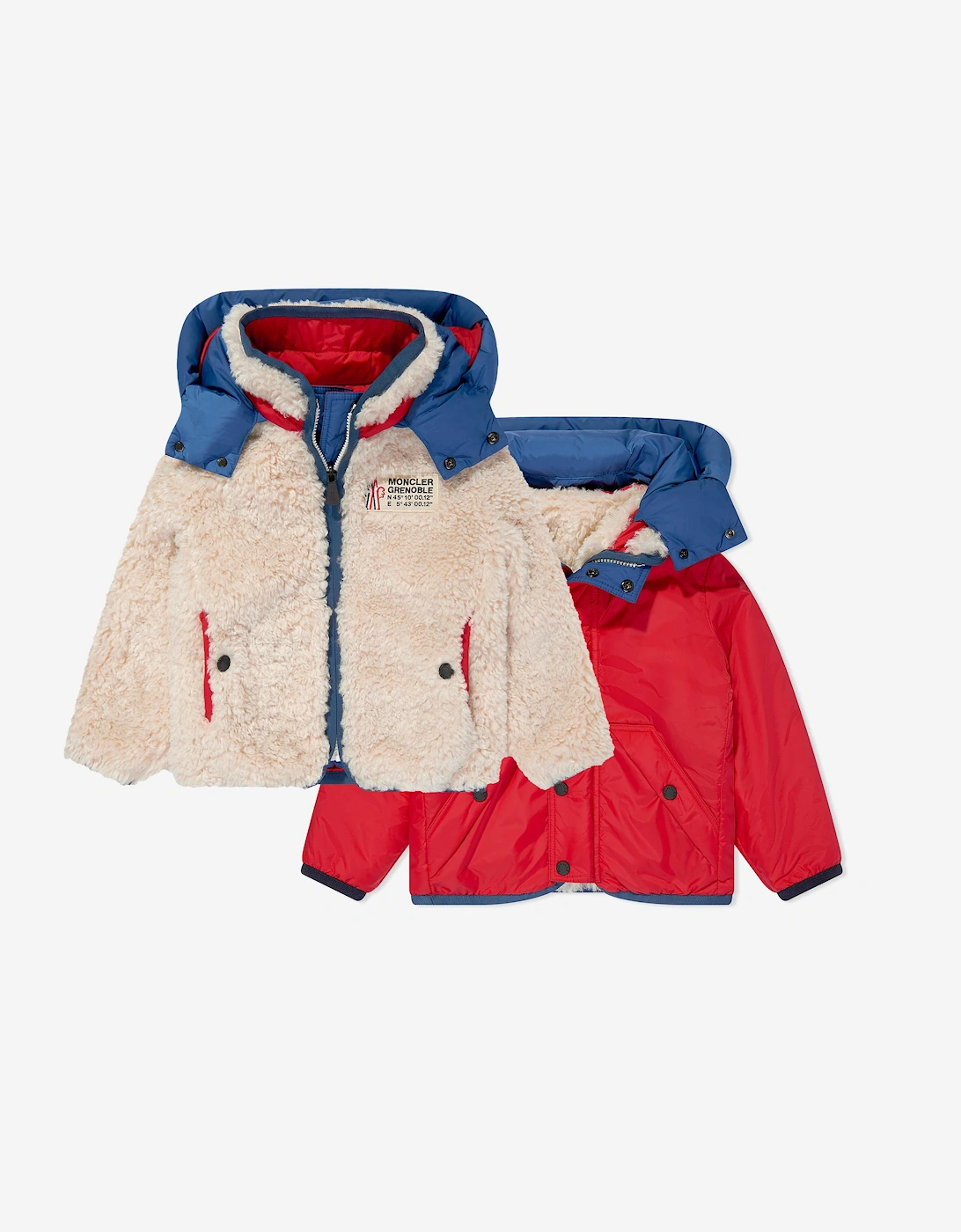 Enfant Boys Grenoble Fleece Zip Up Cardigan in Beige, 7 of 6