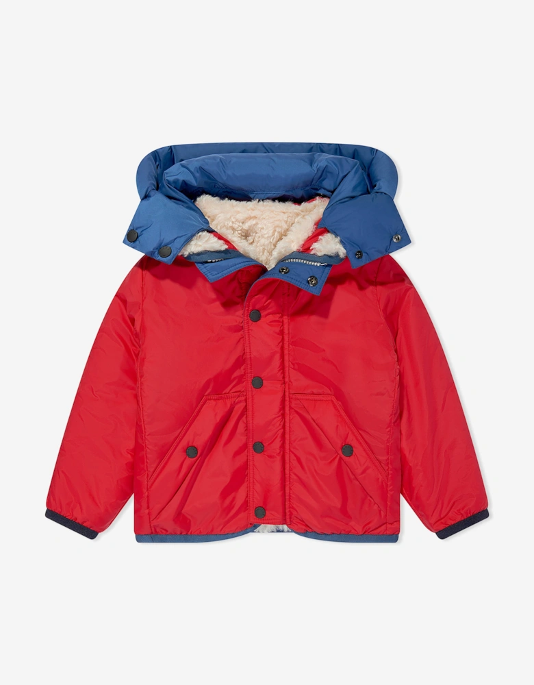 Enfant Boys Grenoble Fleece Zip Up Cardigan in Beige