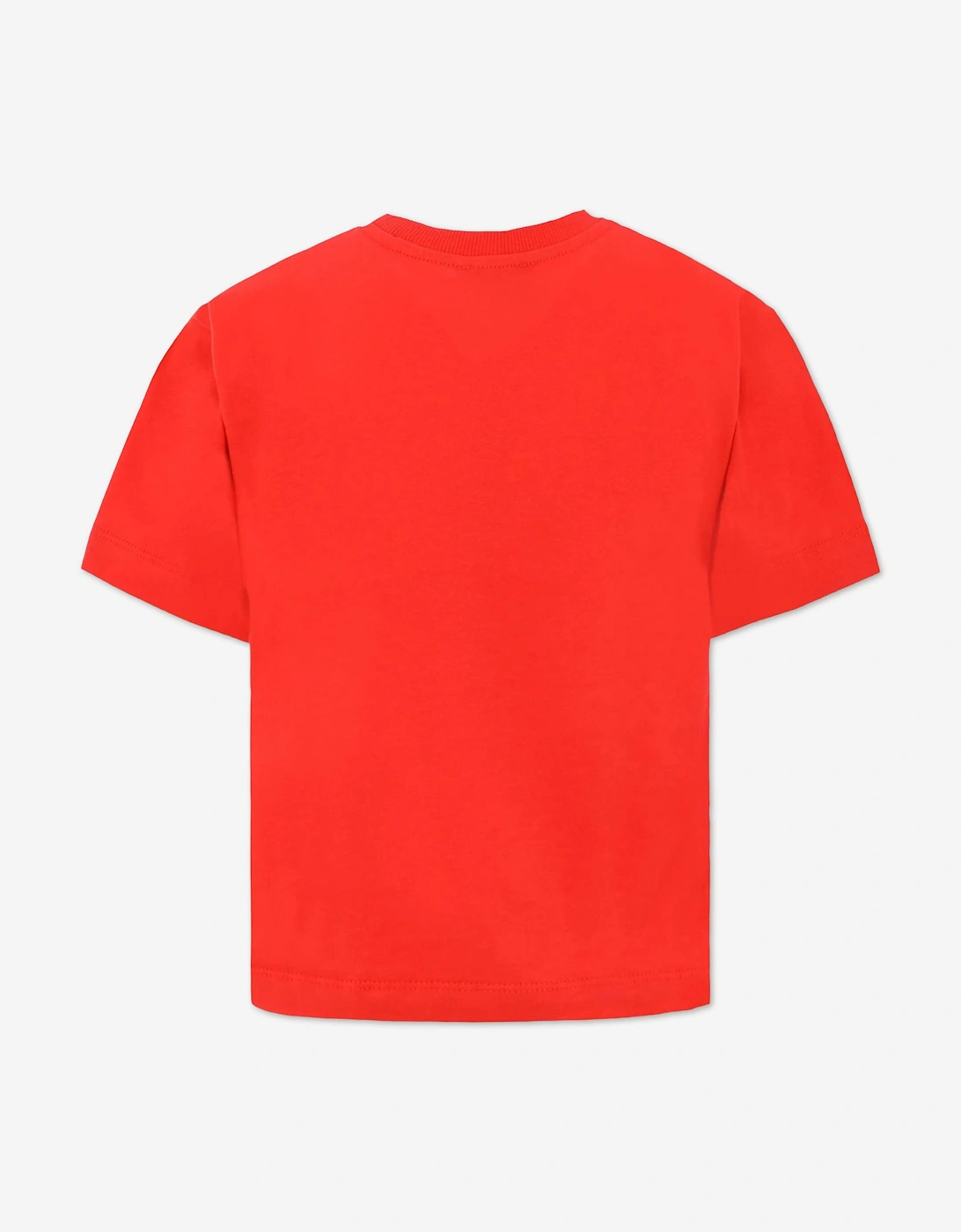Kids Teddy Bear Logo T-Shirt in Red