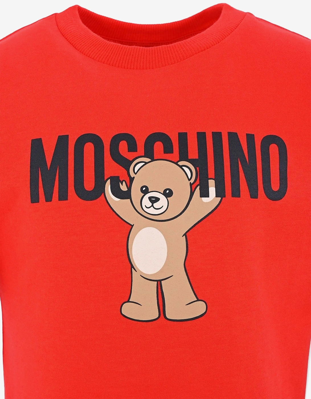 Kids Teddy Bear Logo T-Shirt in Red