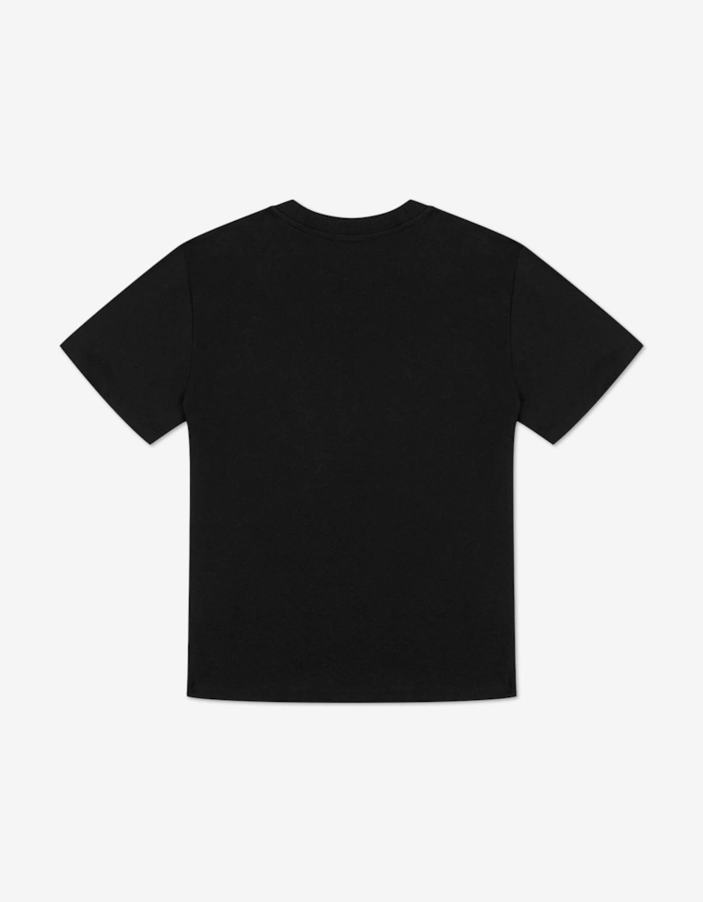 Kids Teddy Bear Logo T-Shirt in Black