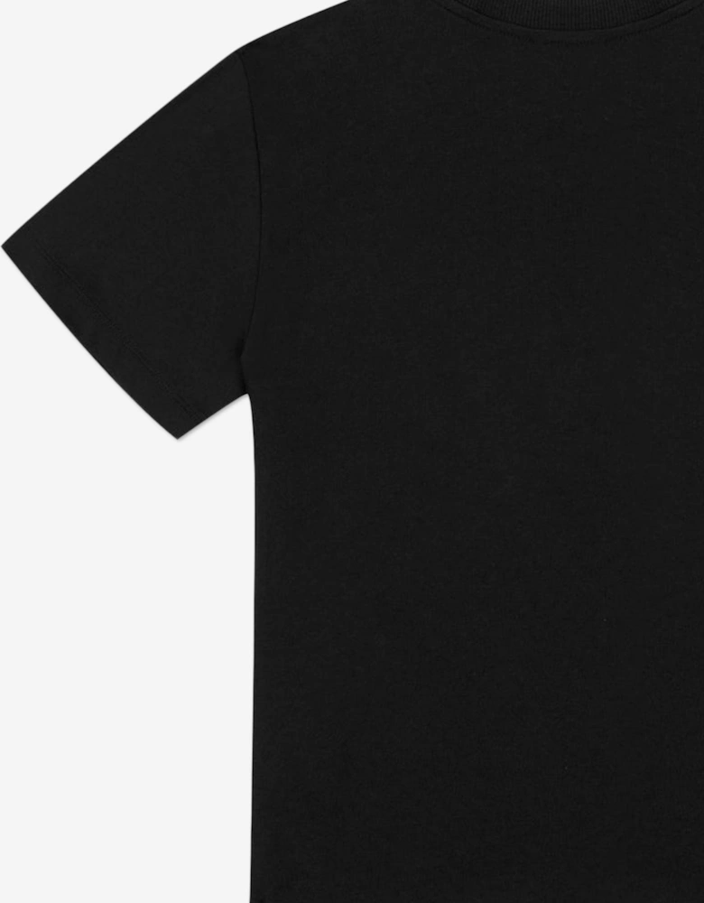 Kids Teddy Bear Logo T-Shirt in Black